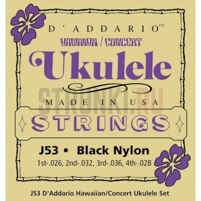 Струны для укулеле D'Addario Ukulele J53 26-36
