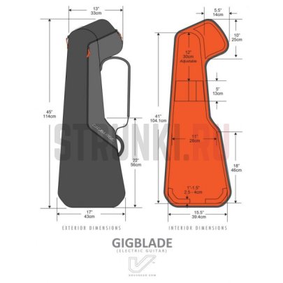 Чехол-кофр гитарный жесткий Gruvgear GigBlade 2