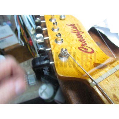 Вертушка кренк для гитары DUNLOP 105RBK STRINGS CRANK USA, черный