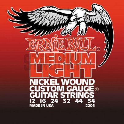 Струны для электрогитары Ernie Ball 2206 Custom MED-LT 12-54