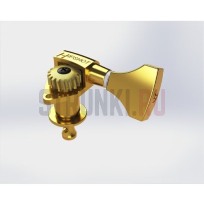 Колок одиночный HIPSHOT CLASSIC OPEN 6GN0GT-21, реверсный, золото