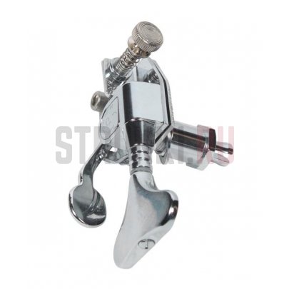 Одиночный басовый колок HIPSHOT M4 Bass Xtender 20400C, прямой, хром