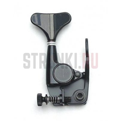 Одиночный басовый колок HIPSHOT GB7 Bass Xtender 20600B, прямой, черный