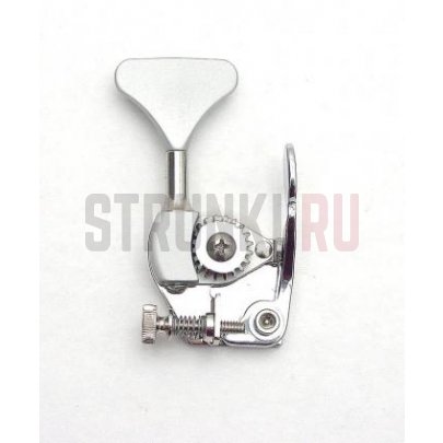 Одиночный басовый колок HIPSHOT HE6Y - 3/8'' Y Key Ultralite Bass Xtender 20660C, прямой, хром