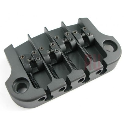 Бридж для 4-струнной бас-гитары HIPSHOT SuperTone Bass Bridge  5G400B, черный