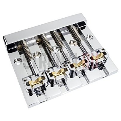 Бридж для 4-струнной бас-гитары HIPSHOT KickAss Bass Bridge 5K400C, хром