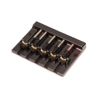 Бридж для 5-струнной бас-гитары HIPSHOT KickAss Bass Bridge 5K502B, Style 2, черный