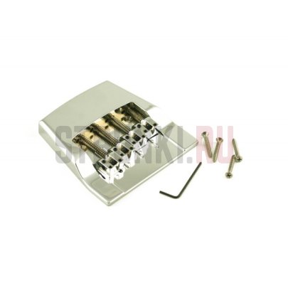 Бридж для 4-струнной бас-гитары HIPSHOT Rickenbacker 5RK400AC, алюминий, хром