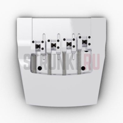 Бридж для 4-струнной бас-гитары HIPSHOT Rickenbacker 5RK400AC, алюминий, хром