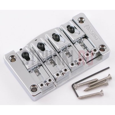Бридж для 4-струнной бас-гитары HIPSHOT Transtone 5T400C, хром