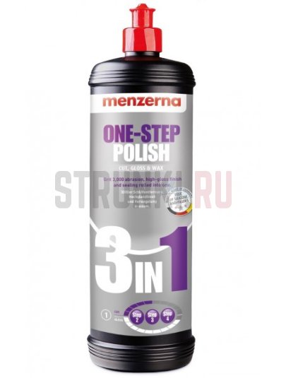 Универсальная среднеабразивная доводочная полировальная паста MENZERNA One step polish 3 in 1, 1л.