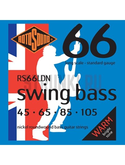 Струны для бас-гитары Rotosound Swing Bass RS66LDN 45-105