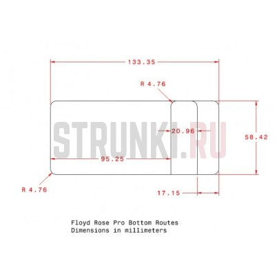 Тремоло Original Floyd Rose Pro, FRTP100, низкопрофильное, хром, сустейн блок - 37 мм