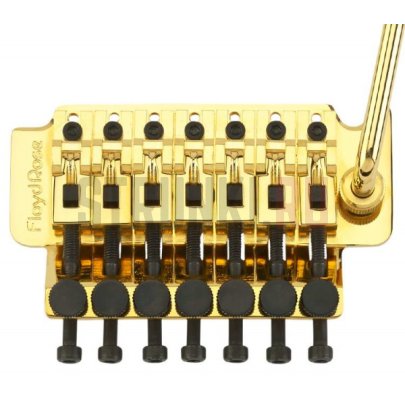 Тремоло Original Floyd Rose, FRTS300, золото, для семиструнных гитар, сустейн блок - 37 мм