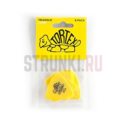 Набор медиаторов Dunlop 431P.73 Tortex Triangle, 0.73 мм, упаковка 6 шт.