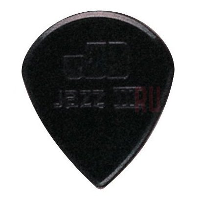 Медиатор Dunlop 47R3S Jazz III, чёрный, 1.38 мм, 1 шт.