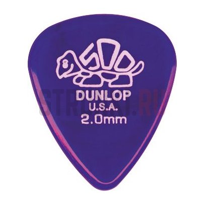 Медиатор Dunlop 41R2.0 Delrin 500, 2 мм, 1 шт.