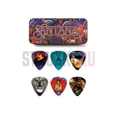 Набор медиаторов Dunlop SANPT02H Carlos Santana, упаковка 6 шт.