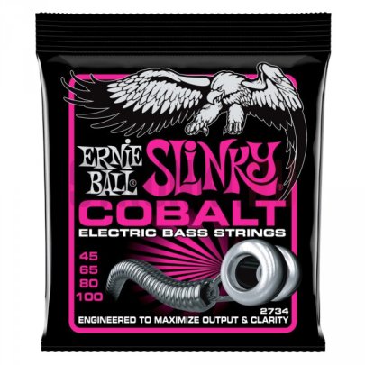 Струны для бас-гитары Ernie Ball 2734 Cobalt Slinky 45-100