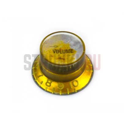 Ручка потенциометра Hosco KG-130VS/R, SG style, метрическая, громкость, состаренная, золото