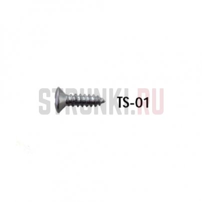 HOSCO TS-01B, саморез для гитарной панели (3 x 12 mm), черный