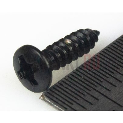 HOSCO TS-01B, саморез для гитарной панели (3 x 12 mm), черный