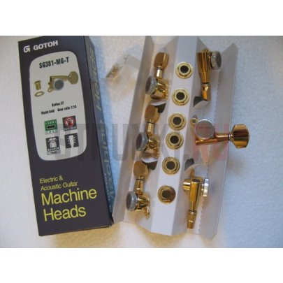 Колки 3+3 локовые GOTOH SG381-MGT-07, золото