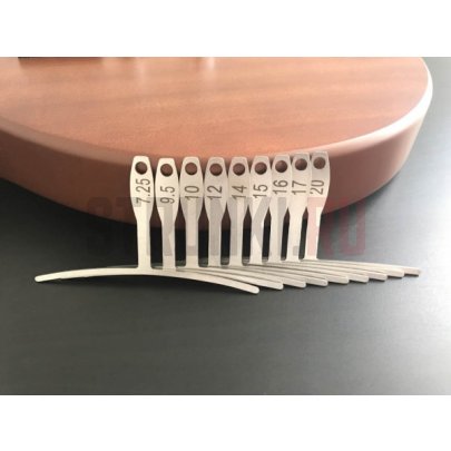 Набор широких измерителей радиуса накладки (9 шт.), PARTS EG-08W