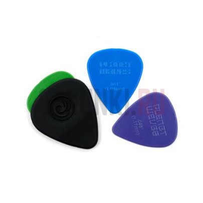 Медиатор-адаптер Planet Waves PW-IP Adjustable Insert Pick, с 3 вкладками различной толщины, резиновый, 1 шт.
