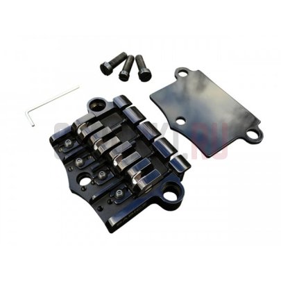 Бридж для 4-струнной бас-гитары трёхопорный, Babicz FCH3PT4BKP 3-Point, Bass Bridge, Original Series, чёрный