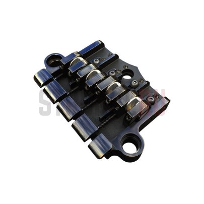 Бридж для 4-струнной бас-гитары трёхопорный, Babicz FCH3PT4BKP 3-Point, Bass Bridge, Original Series, чёрный