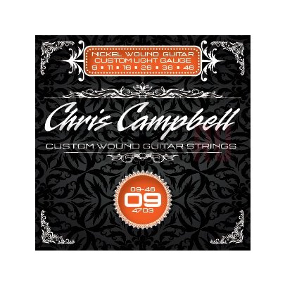 Струны для электрогитары Chris Campbell Electric Custom Light 9-46