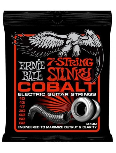 Струны для электрогитары Ernie Ball 2730 Cobalt Slinky 10-62