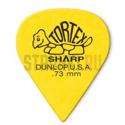 Медиатор Dunlop 412R.73 Tortex Sharp, 0.73 мм, 1 шт.