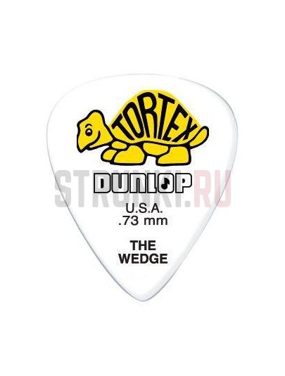 Набор медиаторов Dunlop 424P.73 Tortex Wedge, 0.73 мм, упаковка 12 шт.