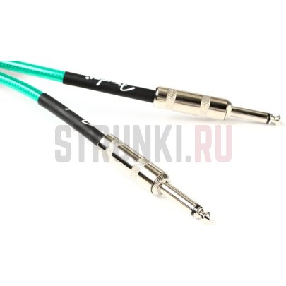 Кабель FENDER 10' CALIFORNIA CABLE SURF GREEN 3м (прямой-прямой)