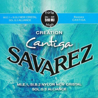 Струны для классической гитары Savarez 510MJ Creation Cantiga Blue High Tension 30-44