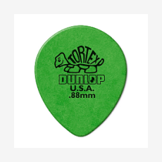 Медиатор Dunlop 413R.88 Tortex Teardrop, зеленый, 0.88 мм, 1 шт.