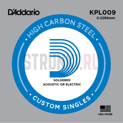 Одиночные струны для акустической гитары D'Addario KPL009 9