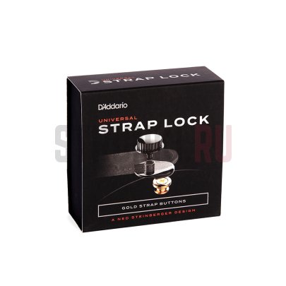 Комплект стреплоков (пара) Planet Waves PW-SLS-02 Universal, никель