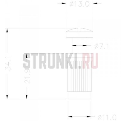 Сет замковый Бридж Musiclily MX1277CR + Струнодержатель Musiclily M203, хром