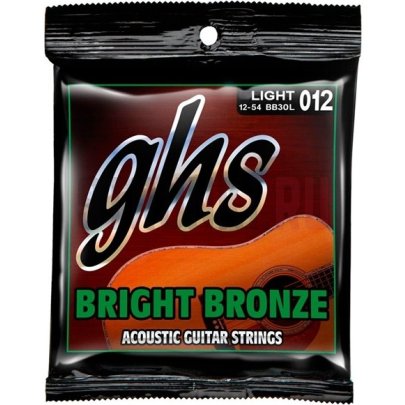 Струны для акустической гитары GHS Bright Bronze BB30L 12-54