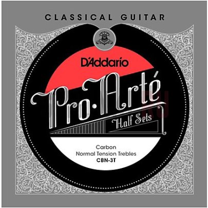 Одиночная струна для классической гитары D'Addario Pro-Arte CBN-3T, 3 струны 24-33