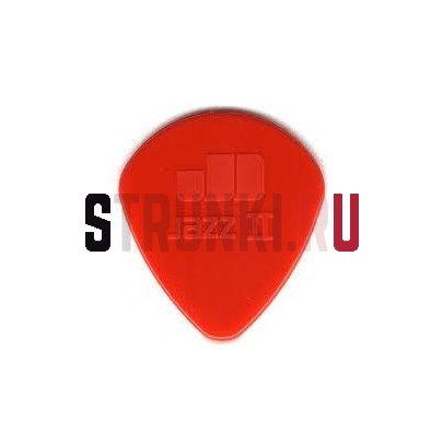 Медиатор Dunlop 47R2N Jazz II, красный, 1.18 мм, 1 шт.