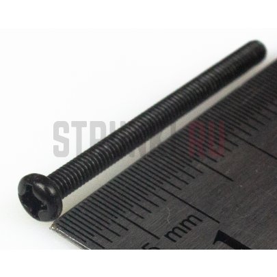 PARTS M2,35*32, винт для крепления сингла или хамбакера на корпус или панель (2,35x32mm) черный