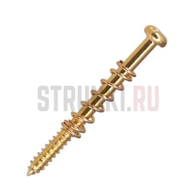 PARTS M3*38 саморез для крепления датчиков (3x38mm) С ПРУЖИНОЙ, золото