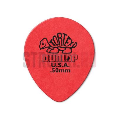 Медиатор Dunlop 413R.50 Tortex Teardrop, 0.5 мм, 1 шт.