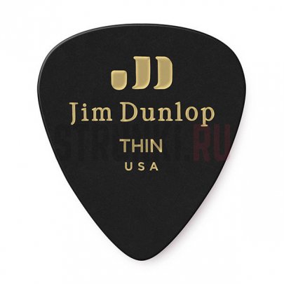Набор медиаторов Dunlop 483P03TH Genuine Celluloid, тонкие, упаковка 12 шт.