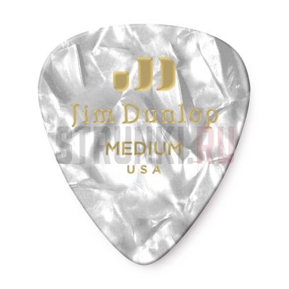 Набор медиаторов Dunlop 483P04MD Genuine Celluloid, средние, упаковка 12 шт.