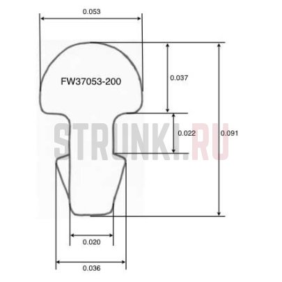 Ладовая проволока нейзильбер, 60 см, (ш 1.35 мм, в 0,94 мм), JESCAR FL37053-200